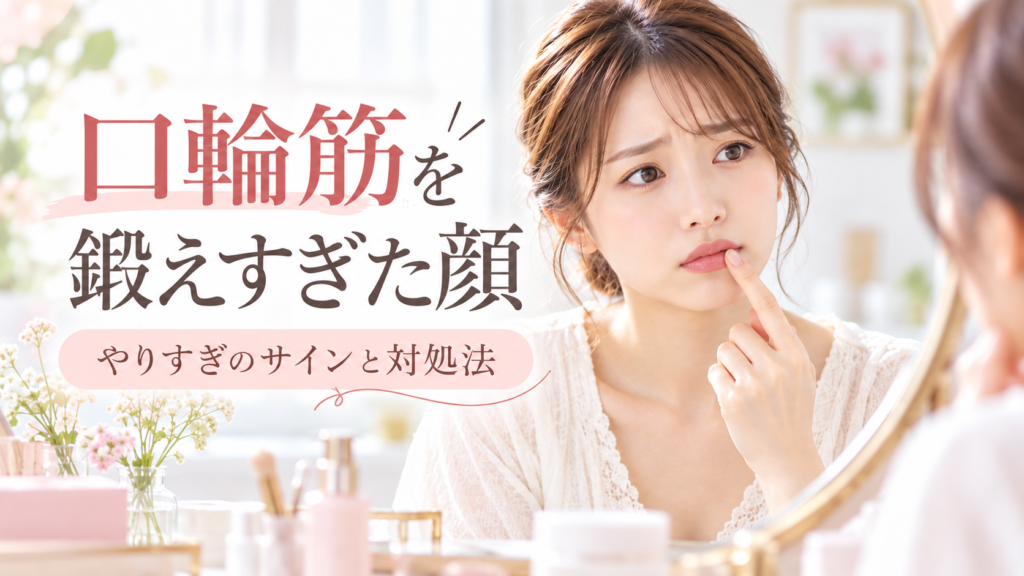 口輪筋を鍛えすぎた顔はどうなる？やりすぎのサインと対処法