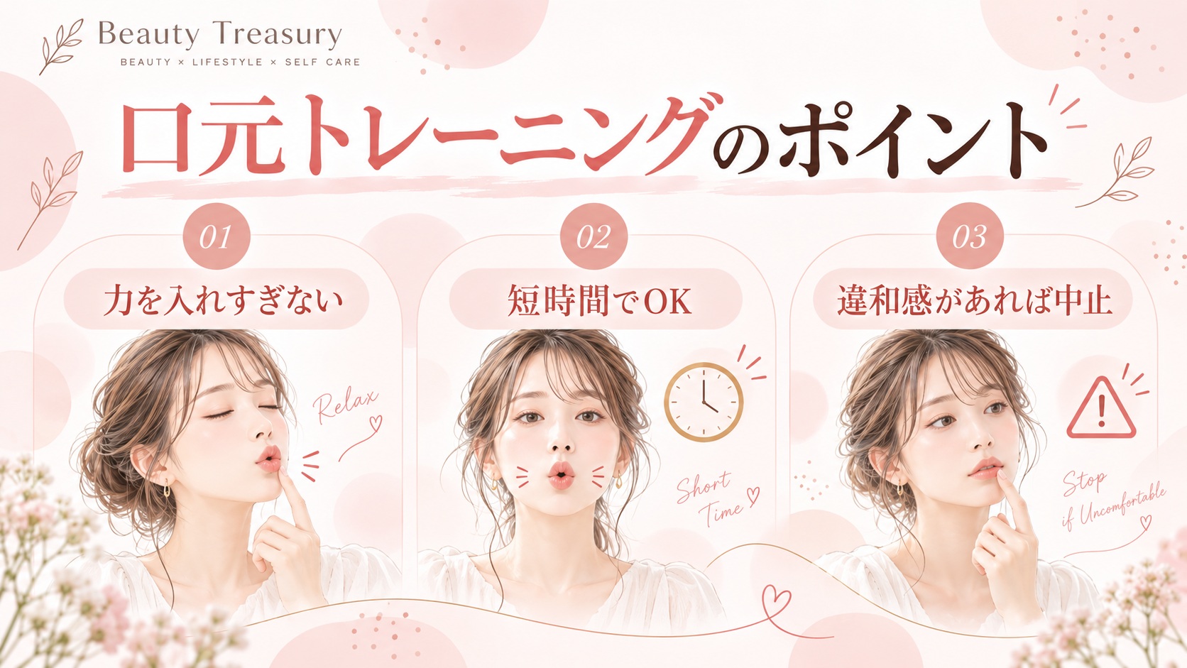 口元トレーニングのポイントとやりすぎを防ぐ注意点