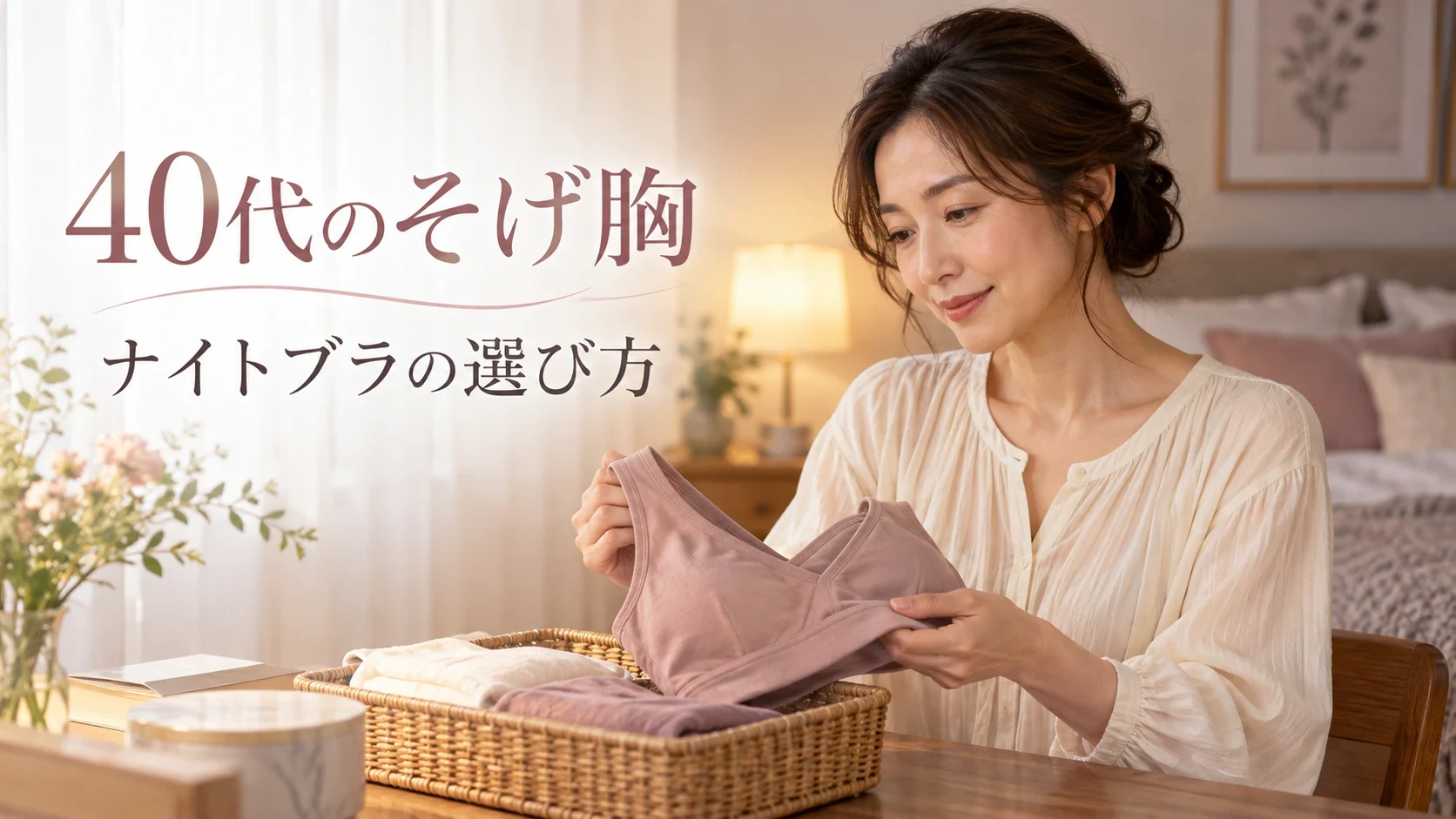 40代のそげ胸とナイトブラの選び方